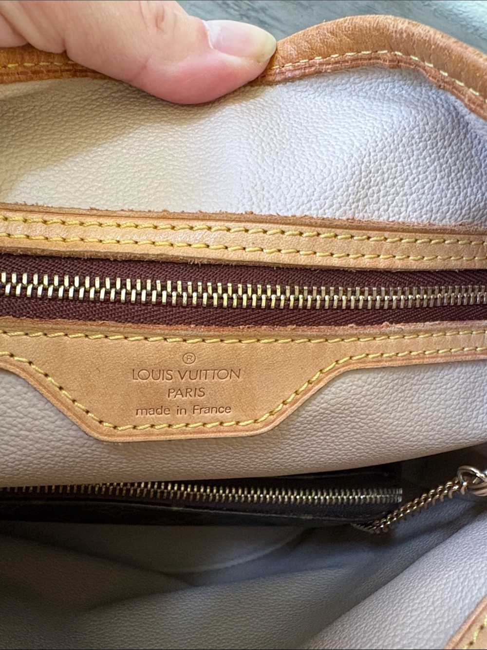 Authentic Vintage Louis Vuitton Petit Monogram Bucket PM Leather Brown Tote Bag - Picture 9 of 17